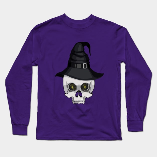 Bewitched (Purple Background) Long Sleeve T-Shirt by Chrononimbus